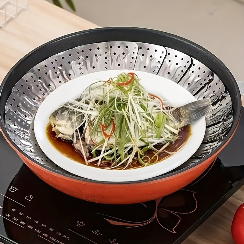 Stainless Steel Collapsible Steamer Basket Multipurpose Folding Cooking Rack