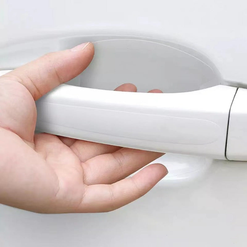 Juego de 8 piezas de protectores para manijas de puertas de coche, película transparente resistente a los arañazos