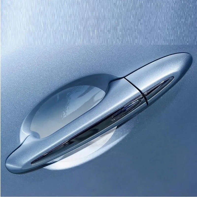 Juego de 8 piezas de protectores para manijas de puertas de coche, película transparente resistente a los arañazos