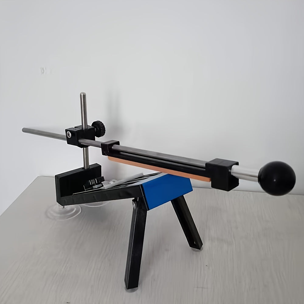 Metal Knife Sharpening System Set with 4 Whetstones, Fixed Angle Chef Sharpener