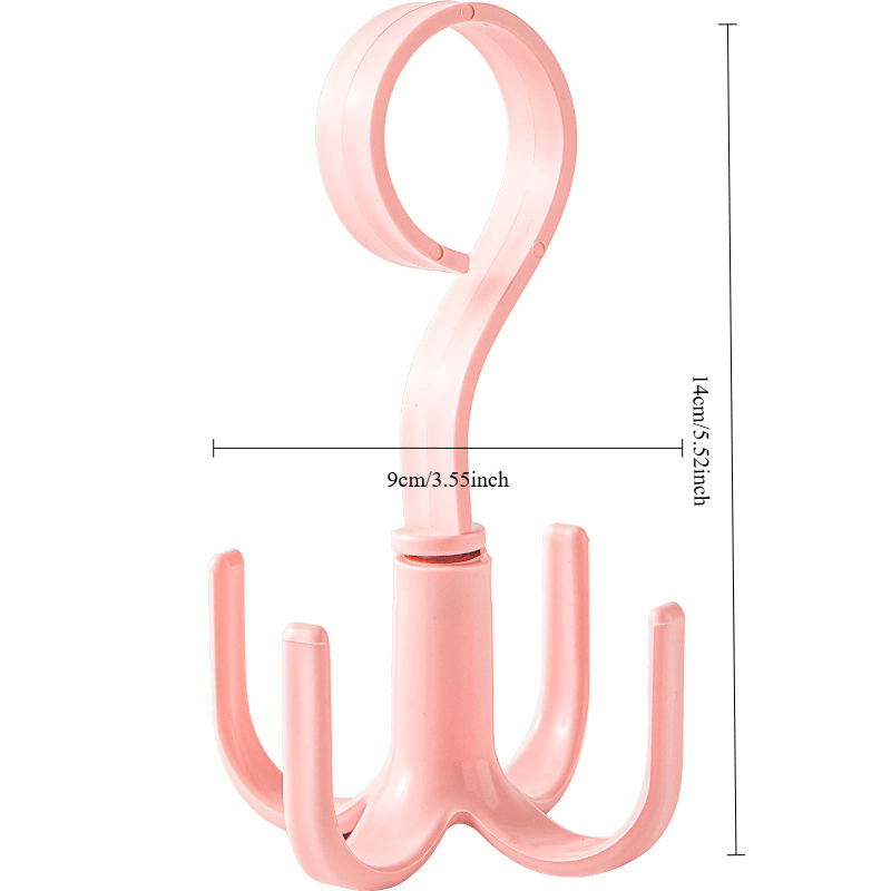 Toʻqimachilik va shlyapalar uchun toʻrt tishli tutqichli ulgurji aylanuvchi sharf sumkasi saqlash tokchasi, teshik ochish talab qilinmaydi.