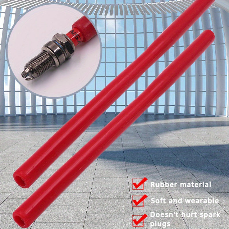 Herramienta de enchufe para bujías de coche, roja, duradera, para quitar e instalar