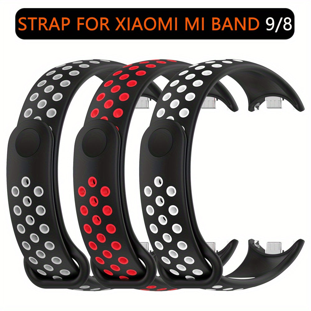 Colorful Silicone Watch Band Replacement for Xiaomi Mi Band 8 and 9 NFC Smartwatch