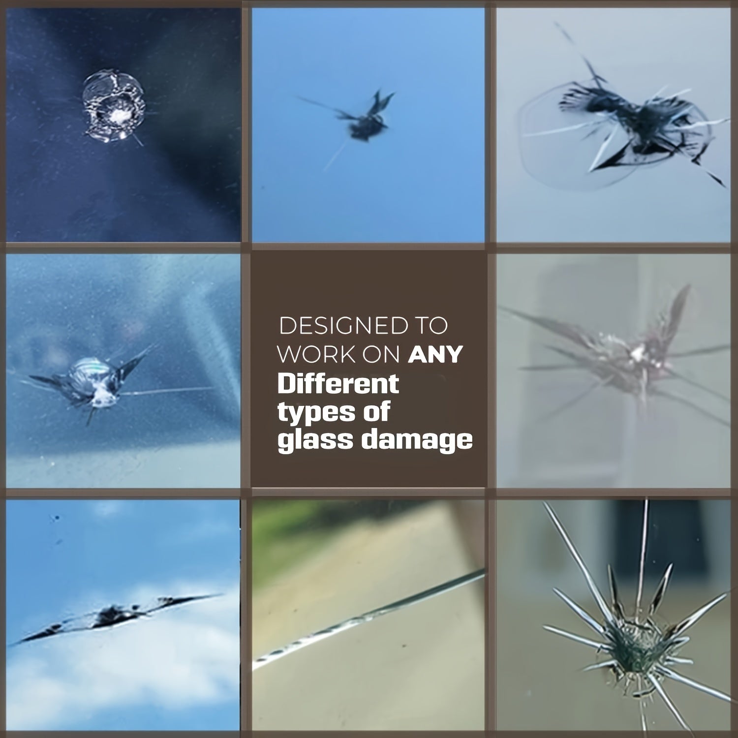 Car Windshield Repair Kit for Chips and Cracks Auto Glass Fix