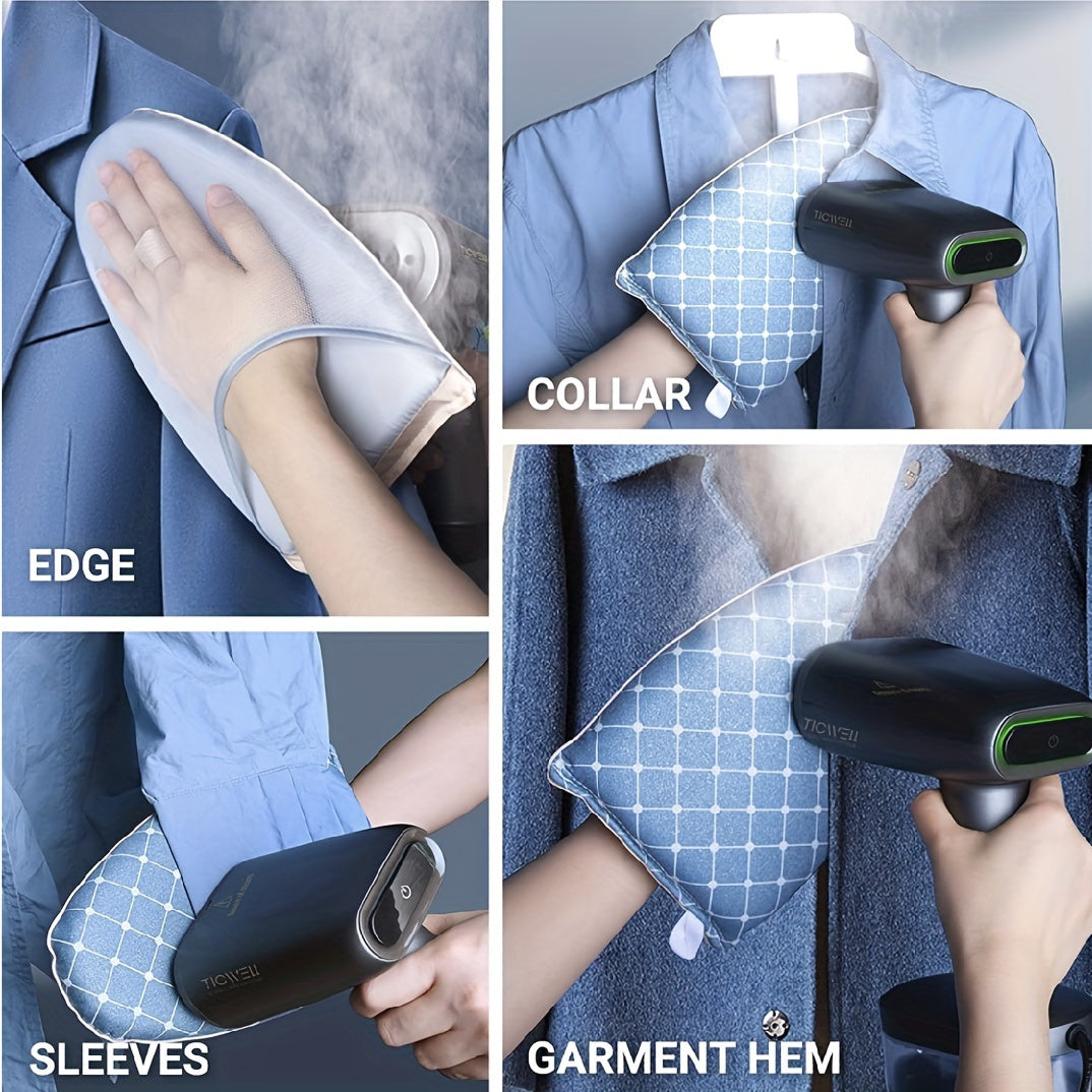Handheld Garment Steamer Ironing Glove Heat-Resistant Mitt for Clothes Collar Sleeves