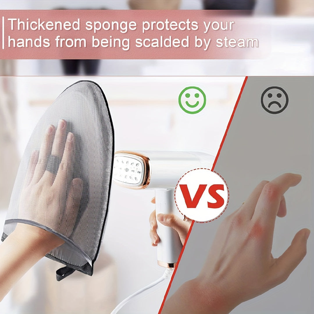 Handheld Garment Steamer Ironing Glove Heat-Resistant Mitt for Clothes Collar Sleeves