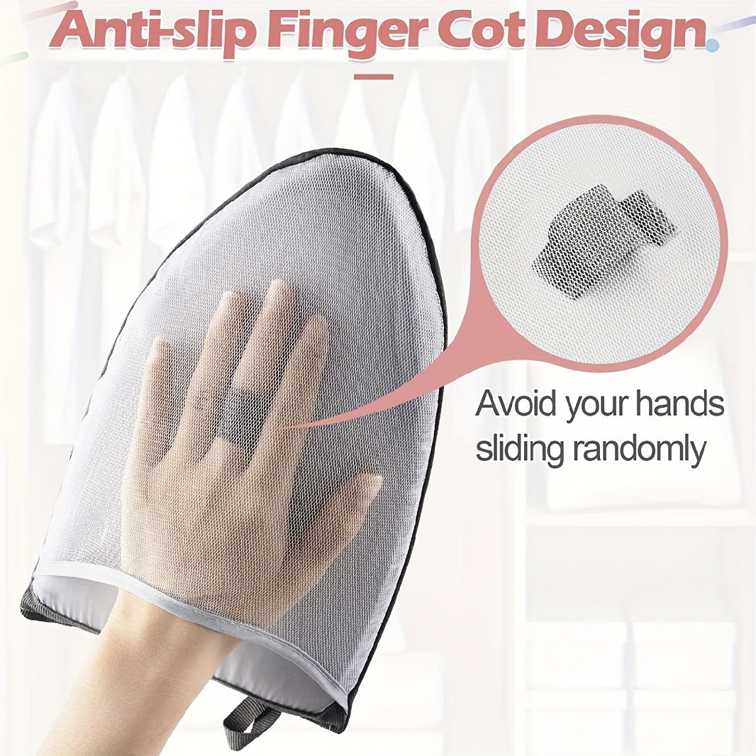 Handheld Garment Steamer Ironing Glove Heat-Resistant Mitt for Clothes Collar Sleeves
