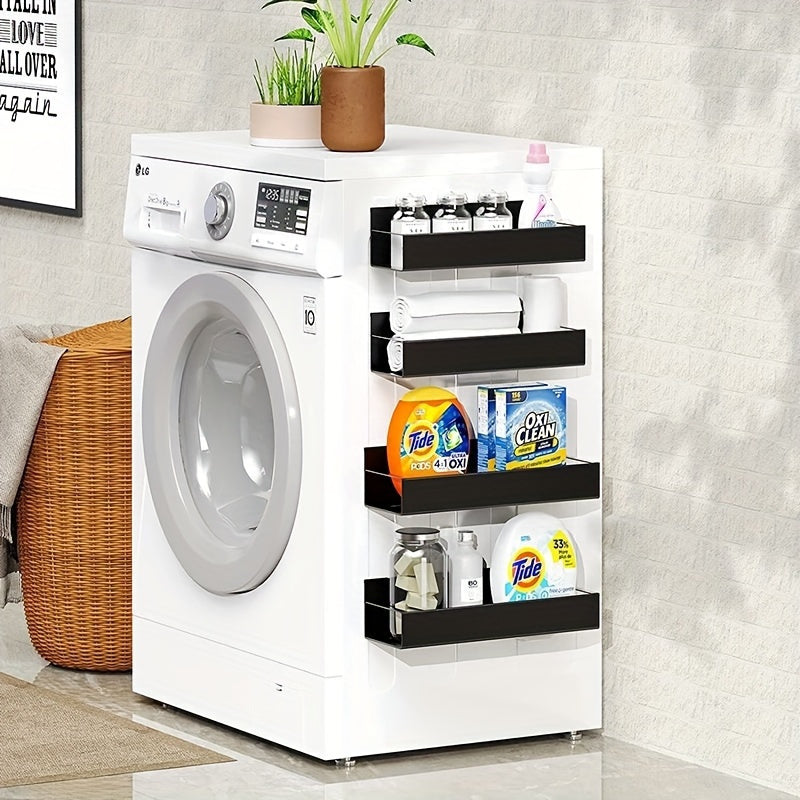 Magnetic Wall-Mounted Storage Rack No-Drill Modern Kitchen Bathroom Laundry