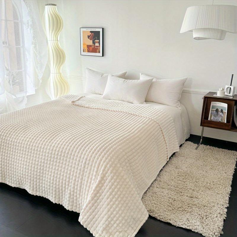 Flannel Sofa Blanket Cozy Warm Throw in Multiple Colors