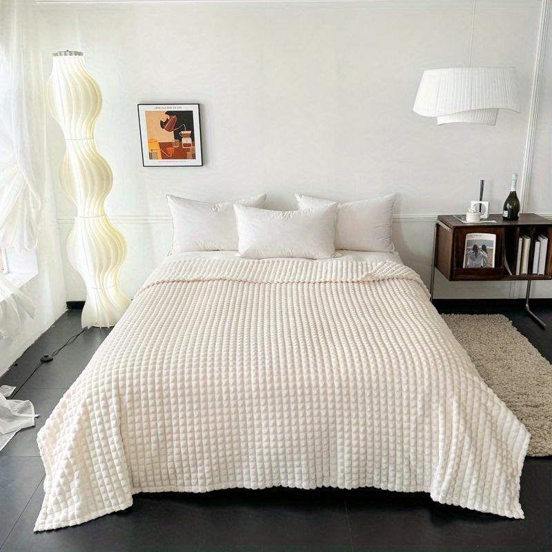 Flannel Sofa Blanket Cozy Warm Throw in Multiple Colors