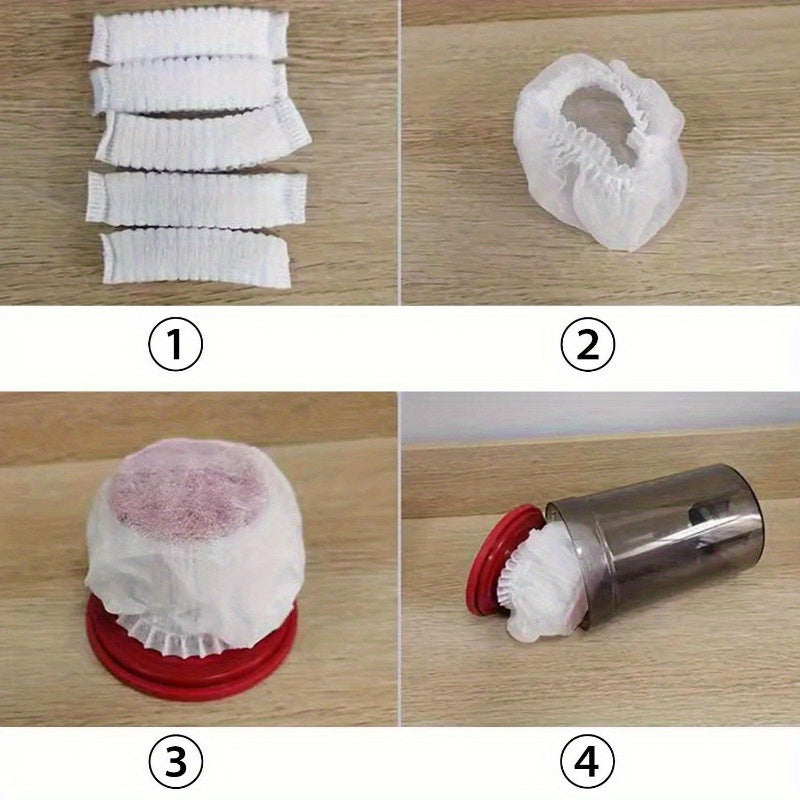 100pcs Nylon Mesh Vacuum Cleaner Filters for Home and Car Dust Particles