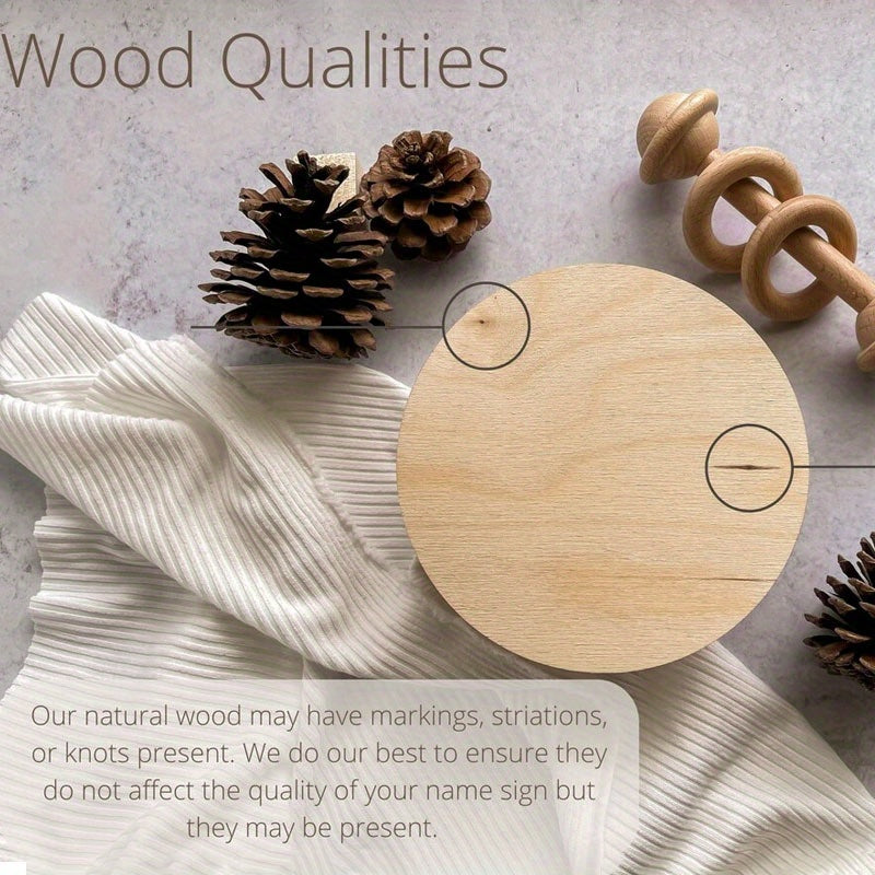 Wooden Tree-Shaped Notice Board Personalizable for Room Decor 10cm