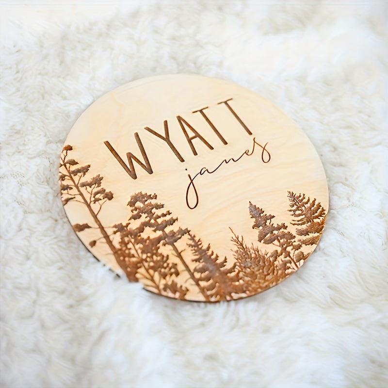 Wooden Tree-Shaped Notice Board Personalizable for Room Decor 10cm