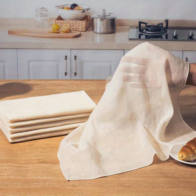 6-Pack Unbleached Cotton Cheese Cloth Reusable Washable Kitchen Filter 48x48cm
