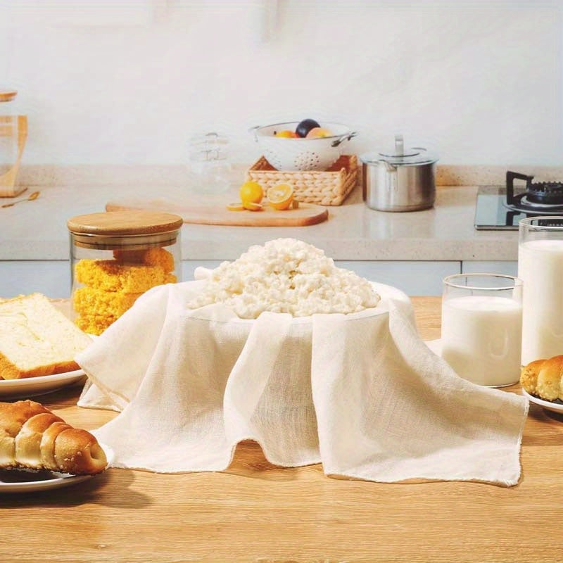 6-Pack Unbleached Cotton Cheese Cloth Reusable Washable Kitchen Filter 48x48cm