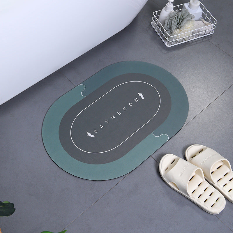 Soft Polyester Non-Slip Bathroom Mat Set for Shower and Toilet Area