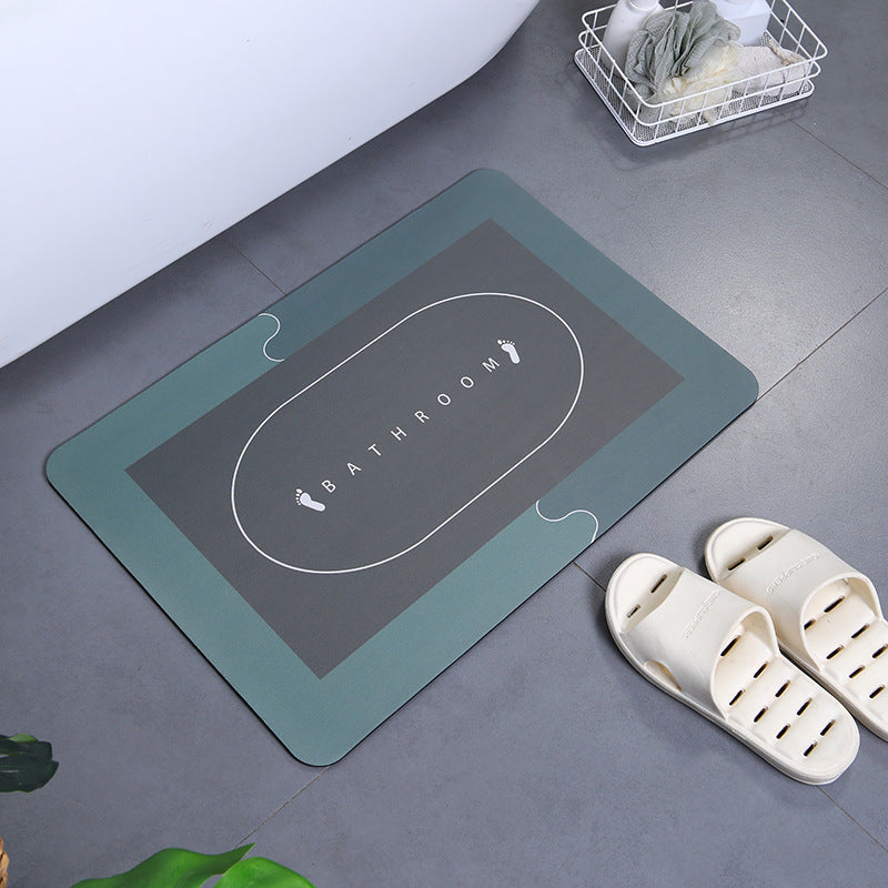 Soft Polyester Non-Slip Bathroom Mat Set for Shower and Toilet Area