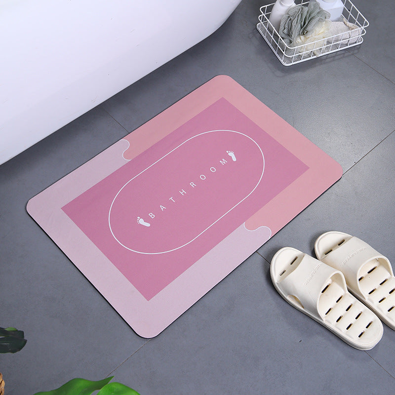 Soft Polyester Non-Slip Bathroom Mat Set for Shower and Toilet Area