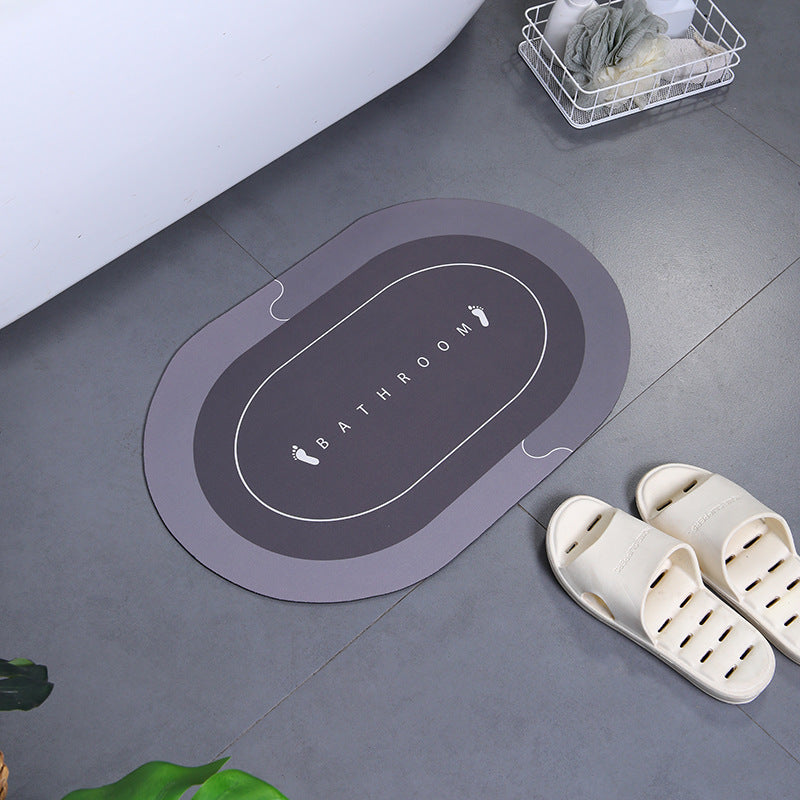 Soft Polyester Non-Slip Bathroom Mat Set for Shower and Toilet Area