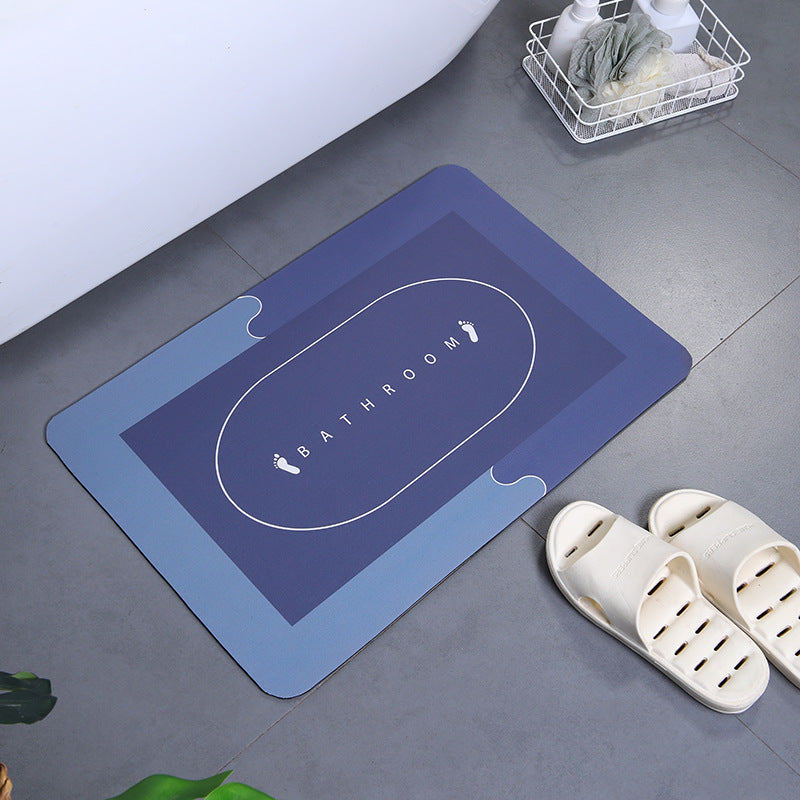 Soft Polyester Non-Slip Bathroom Mat Set for Shower and Toilet Area