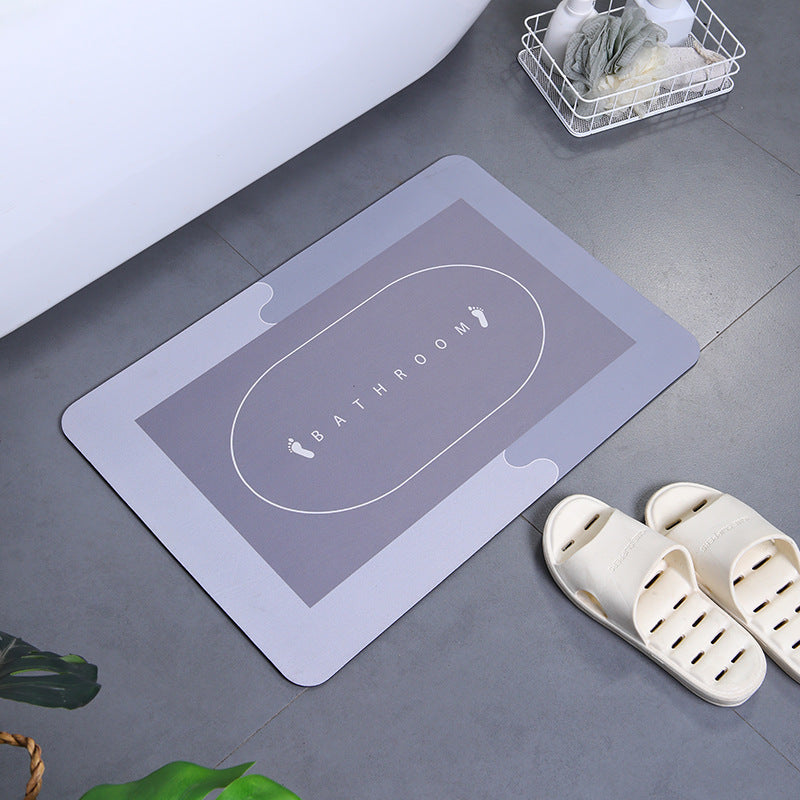 Soft Polyester Non-Slip Bathroom Mat Set for Shower and Toilet Area