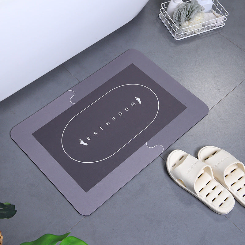 Soft Polyester Non-Slip Bathroom Mat Set for Shower and Toilet Area