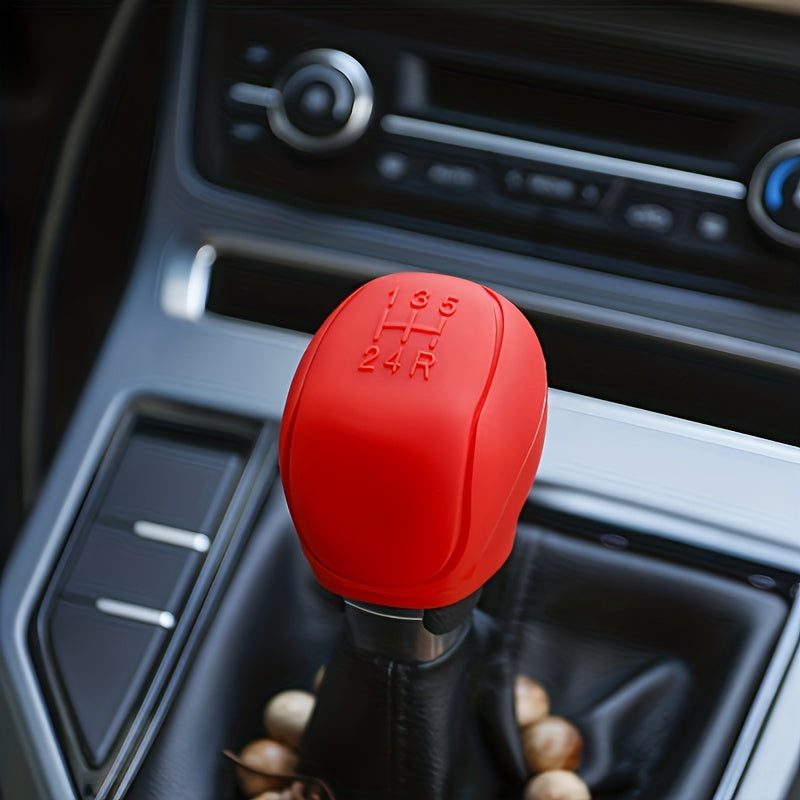 Universal Anti-Slip Silicone Gear Shift Cover for Manual 6-Speed Cars