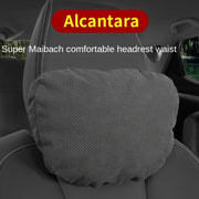 Universal Car Headrest Pillow Soft Fur Rotatable Neck Support Comfortable