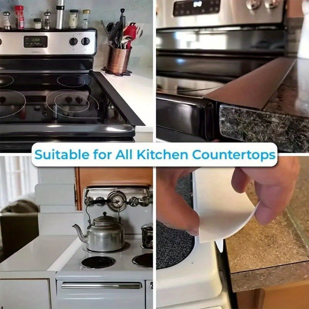 Silicone Stove Gap Cover Water-Resistant Heat-Resistant Kitchen Counter Filler