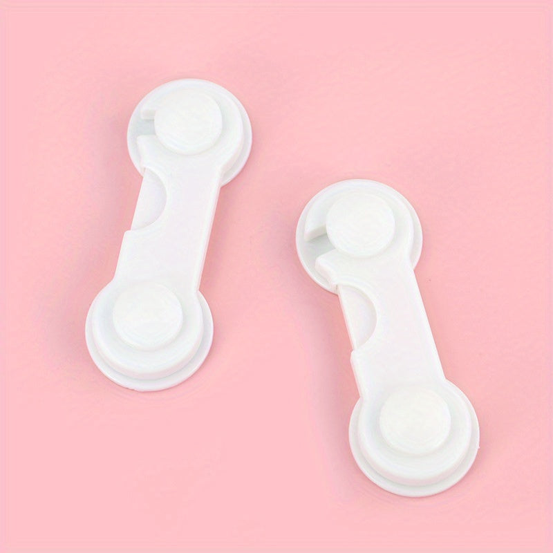 Set of 6 Adjustable Plastic Cabinet Locks for Child Safety and Security