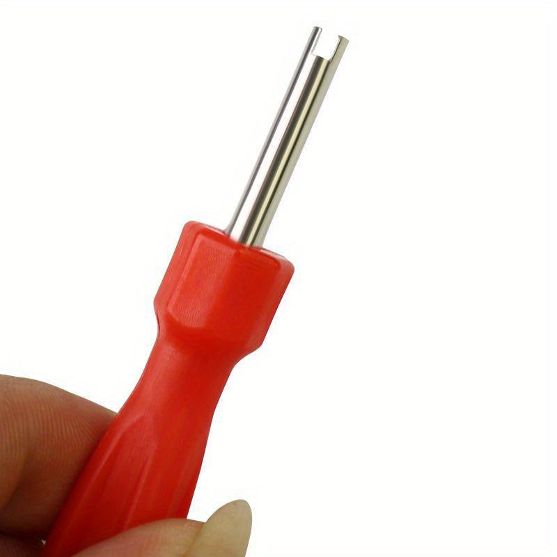 Tire Valve Stem Core Remover Set with 4-Way Tool and 20 Valve Cores