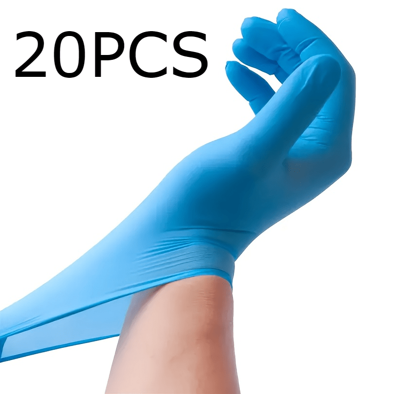 Disposable Blue Nitrile Gloves for Cleaning, Food Handling, and Pet Care