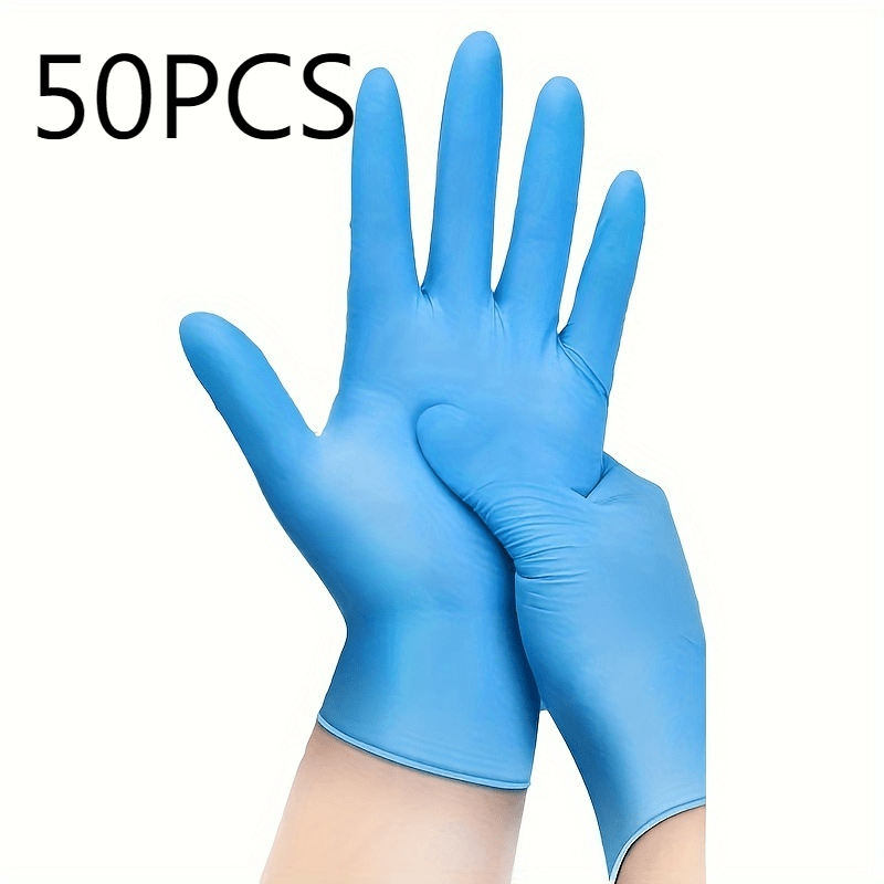 Disposable Blue Nitrile Gloves for Cleaning, Food Handling, and Pet Care