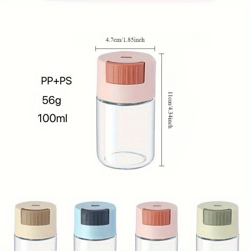 Fish Feeding Bottle with Moisture-Proof Design Non-Automatic Portion Control Aquarium Food Dispenser