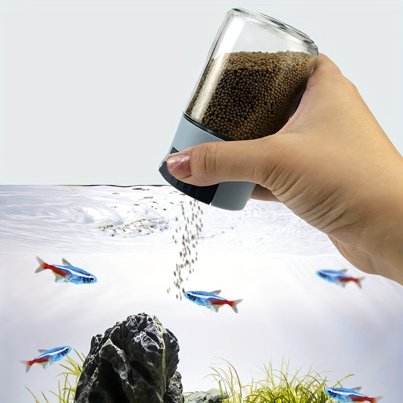 Fish Feeding Bottle with Moisture-Proof Design Non-Automatic Portion Control Aquarium Food Dispenser