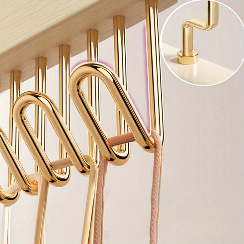 Perchero de madera con 8 ganchos, organizador de armario giratorio y ahorrador de espacio