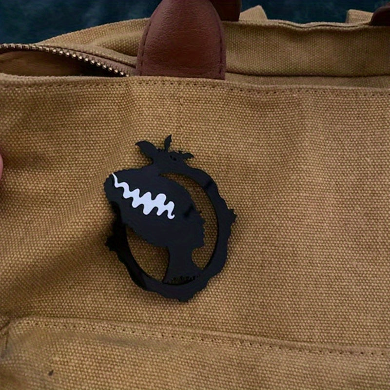 Vintage Punk Frankenstein kelinining silueti bilan brosh | Noyob notekis plastik pin | Gotik Qo'rqinchli Moda Bayonoti