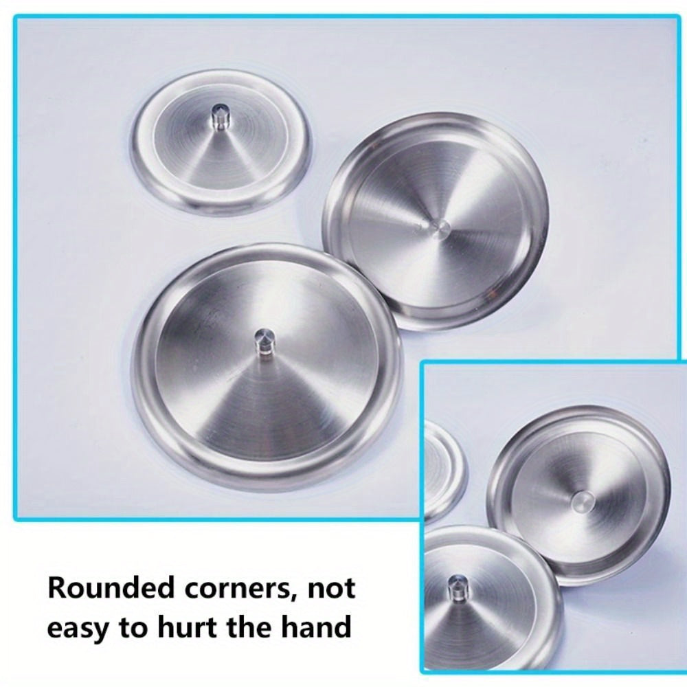 Stainless Steel Leakproof Cup Lids for Mugs in 3 Sizes 8.5/9.3/10.2cm Dust-Proof Drink Covers