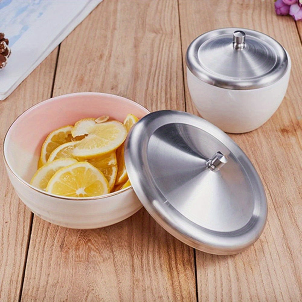 Stainless Steel Leakproof Cup Lids for Mugs in 3 Sizes 8.5/9.3/10.2cm Dust-Proof Drink Covers