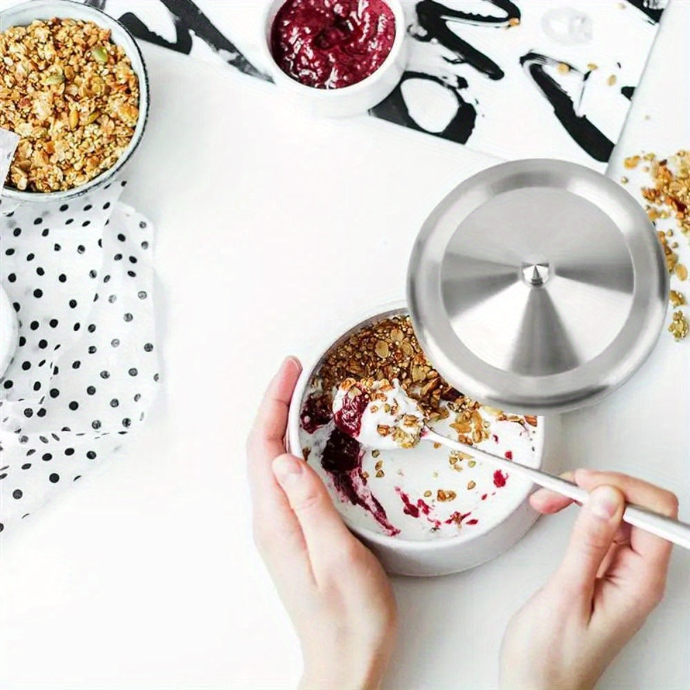 Stainless Steel Leakproof Cup Lids for Mugs in 3 Sizes 8.5/9.3/10.2cm Dust-Proof Drink Covers