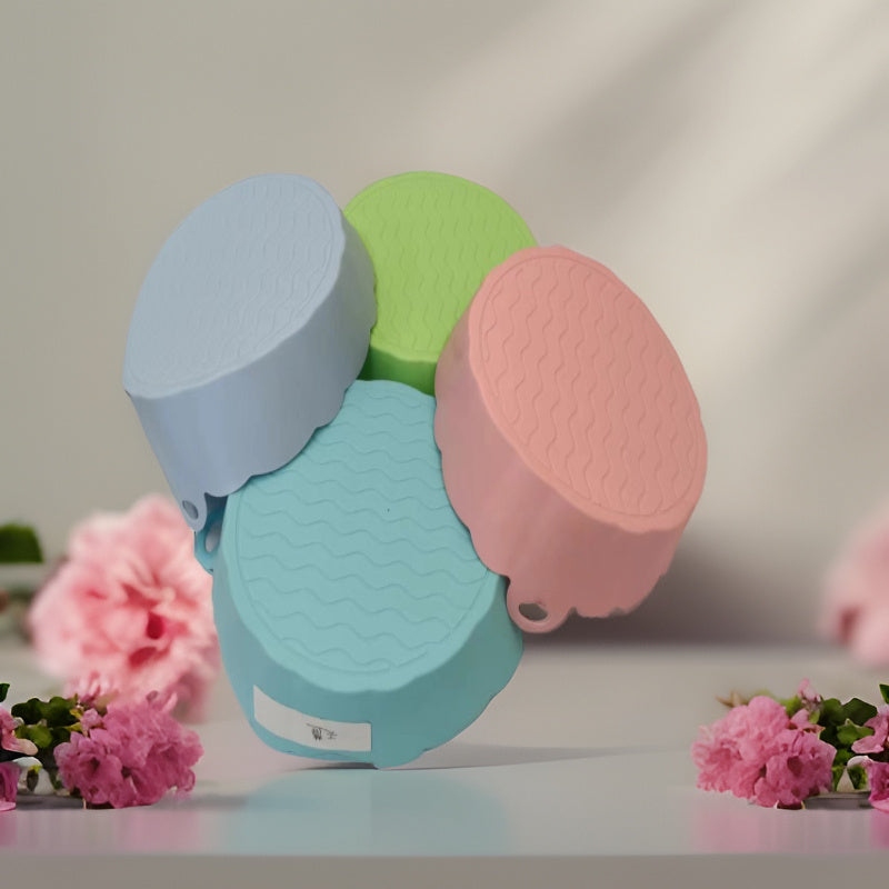 Reusable Silicone Flower Pattern Air Fryer Basket Non-Stick Heat Resistant