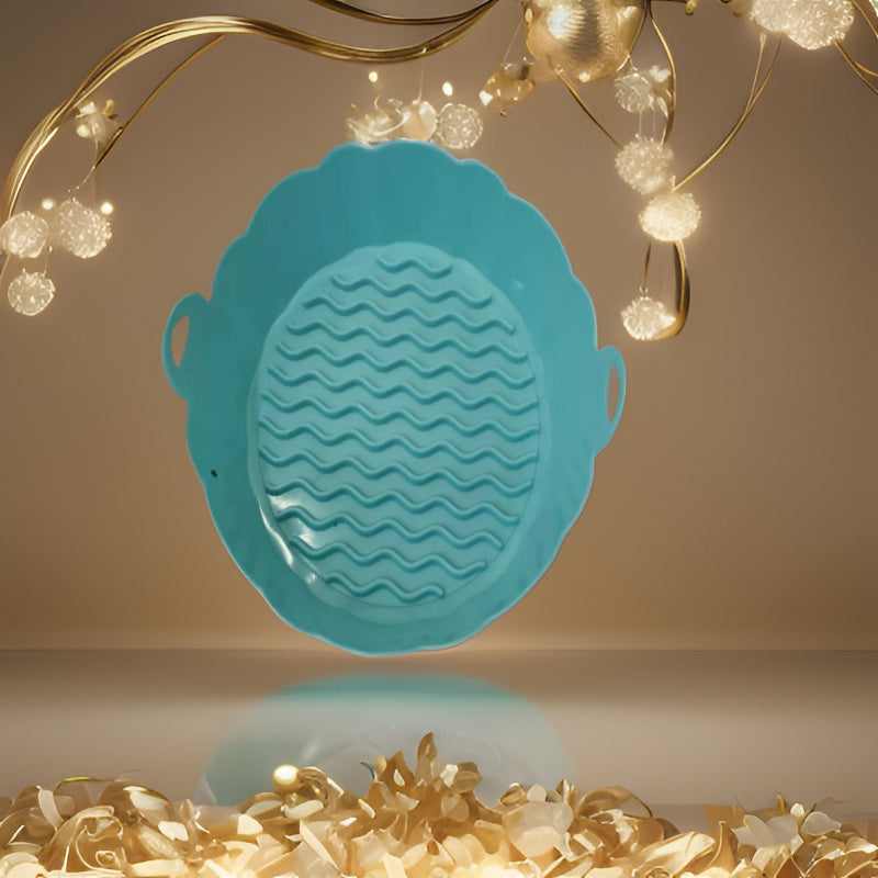 Reusable Silicone Flower Pattern Air Fryer Basket Non-Stick Heat Resistant