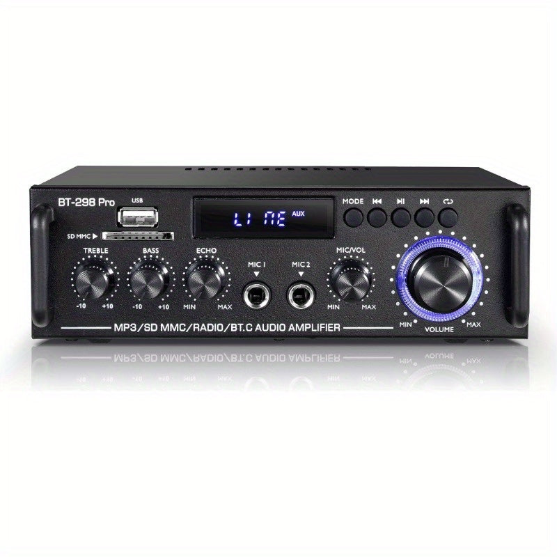 Мини-усилитель для автомобиля 2.0 канала HiFi домашний кинотеатр стерео ресивер 50Вт