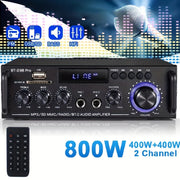 Мини-усилитель для автомобиля 2.0 канала HiFi домашний кинотеатр стерео ресивер 50Вт