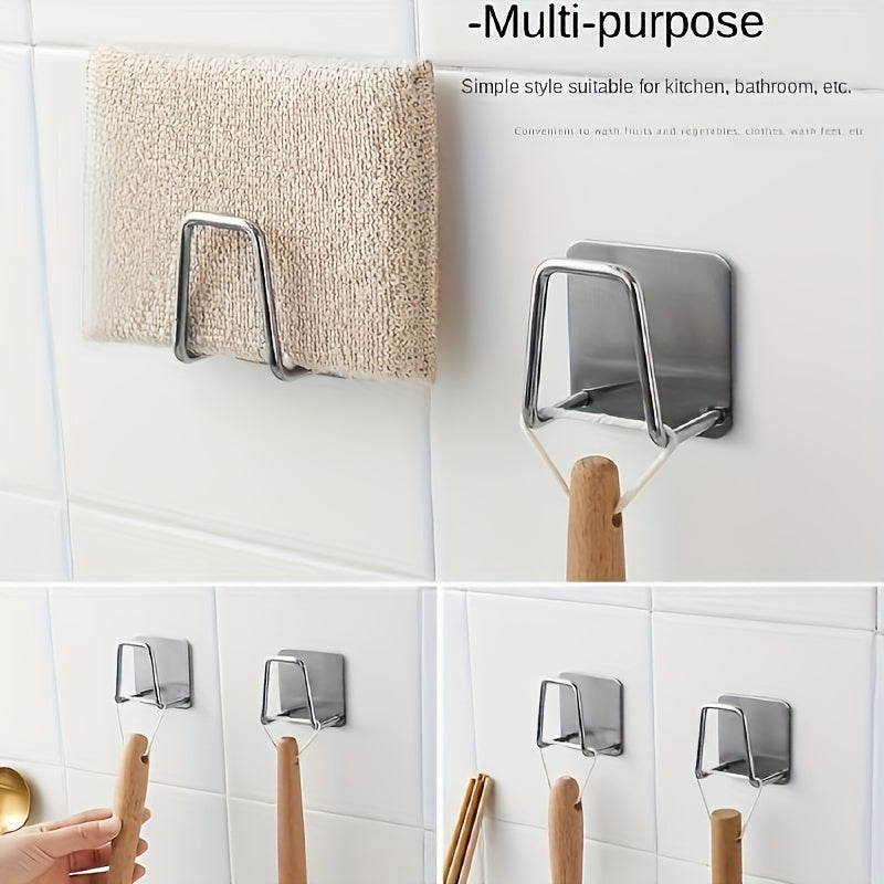 Set of 4 Stainless Steel Pot Lid Organizers Wall Shelf Kitchen Storage Rack for Pan Covers Baking Sheets