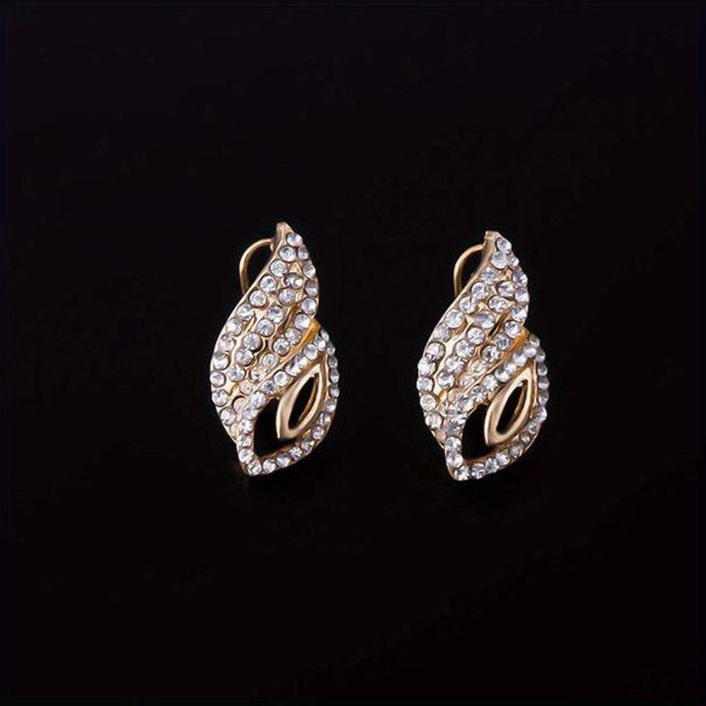 Silver Plated April Birthstone Jewelry Set Bohemian Style 5-Piece with Necklace Earrings