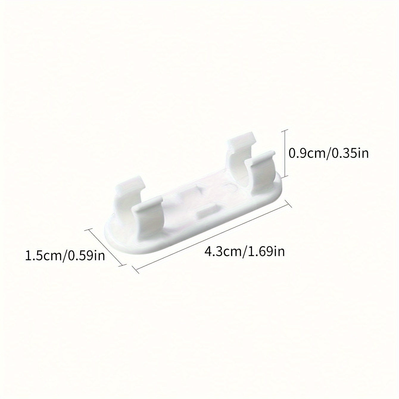 10 ta Moslashuvchan Kabel Kliplari - Simlar uchun Oddiy Yopishtiruvchi Tashkilotchilar, 4.29 sm x 1.5 sm, Uy Ofisi Stol va Devorlarini Tashkil Etish Uchun Ideal