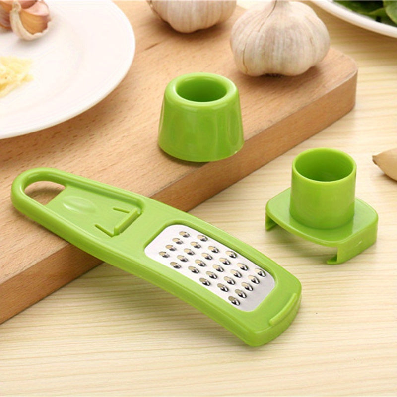 Multi-Functional Kitchen Tool for Grinding Slicing and Shredding Ginger and Garlic
