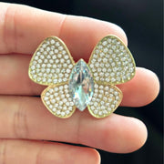 Luxury Butterfly Brooches with Diamonds for Women Elegant Jewelry Accessories