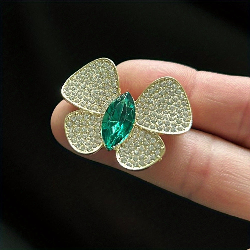 Luxury Butterfly Brooches with Diamonds for Women Elegant Jewelry Accessories